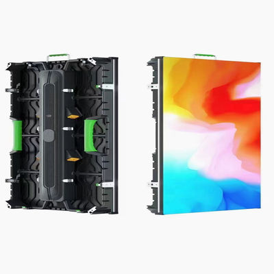 1920hz Ecrã LED externo P2.976 500*500 Conexão de curva Conexão dura Instalação frontal