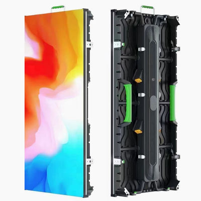 Ecrã interior 500*1000 P3.91 LED Ecrã 3840Hz Curva Link Frente Magnética Manutenção Curva Bloqueio